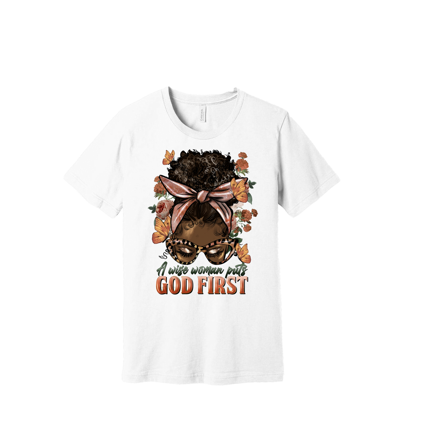 God First White Tee