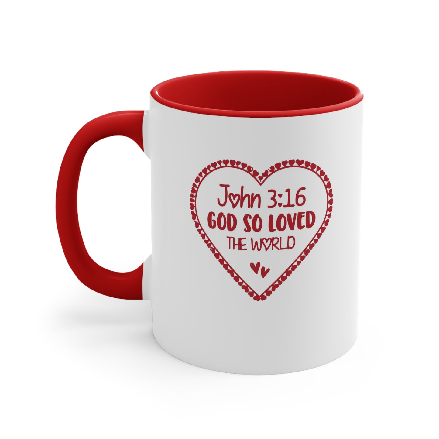 3:16 Love Accent Coffee Mug, 11oz